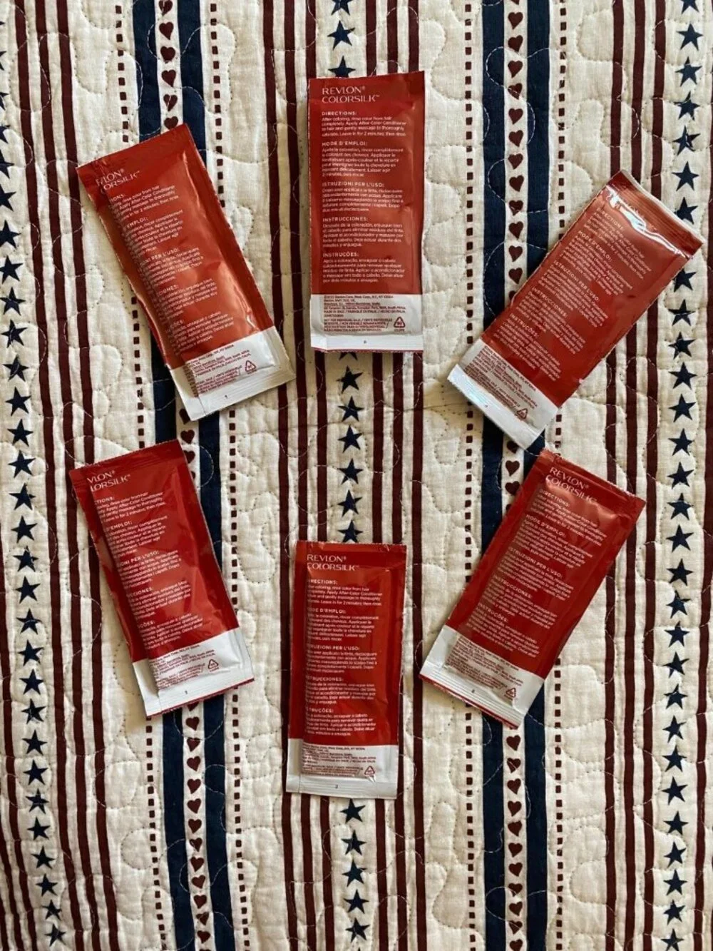 Lot of 6 Packets REVLON COLORSILK After Color Conditioner Travel Gym .04 oz ea